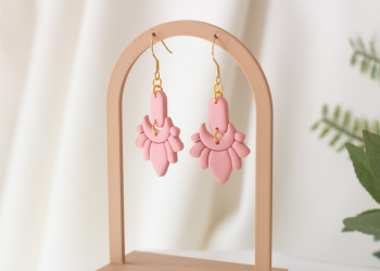 Pink earrings