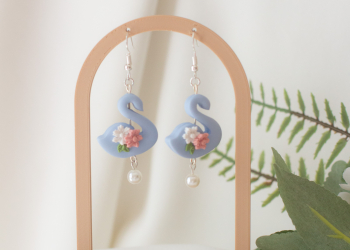 Swan Earrings