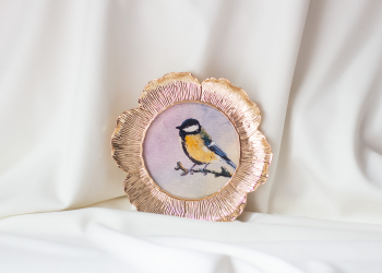 Vintage-Style Framed Bird Art Print