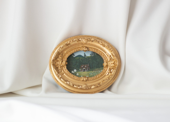 Framed Cozy Forest Cottage Art Print