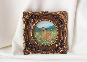 Framed Alpaca Art Print